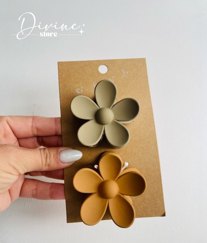 Par hair clips flor